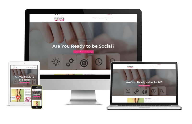 Marketing Nest Website design showcase